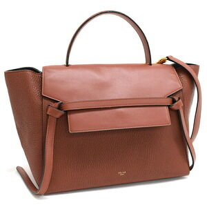 Celine Belt Bag Handbag Shoulder Brown Leather